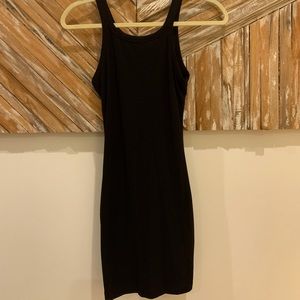 Princess Polly black ribbed dress